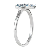 Girls Cubic Zirconia Sterling Silver Heart 15 Inch Pendant Necklace