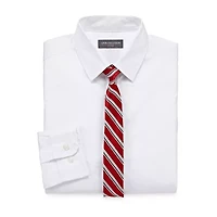 Van Heusen Little & Big Kid Boys Long Sleeve Point Collar Shirt + Tie Set