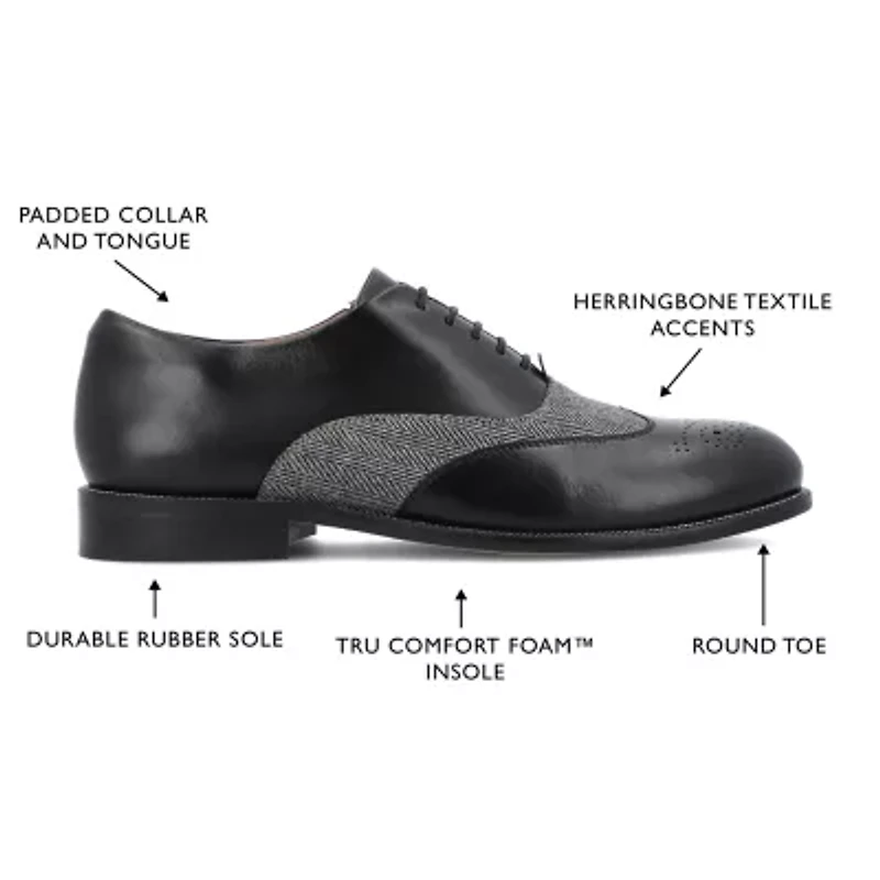 Thomas And Vine Denzell Mens Round Oxford Shoes