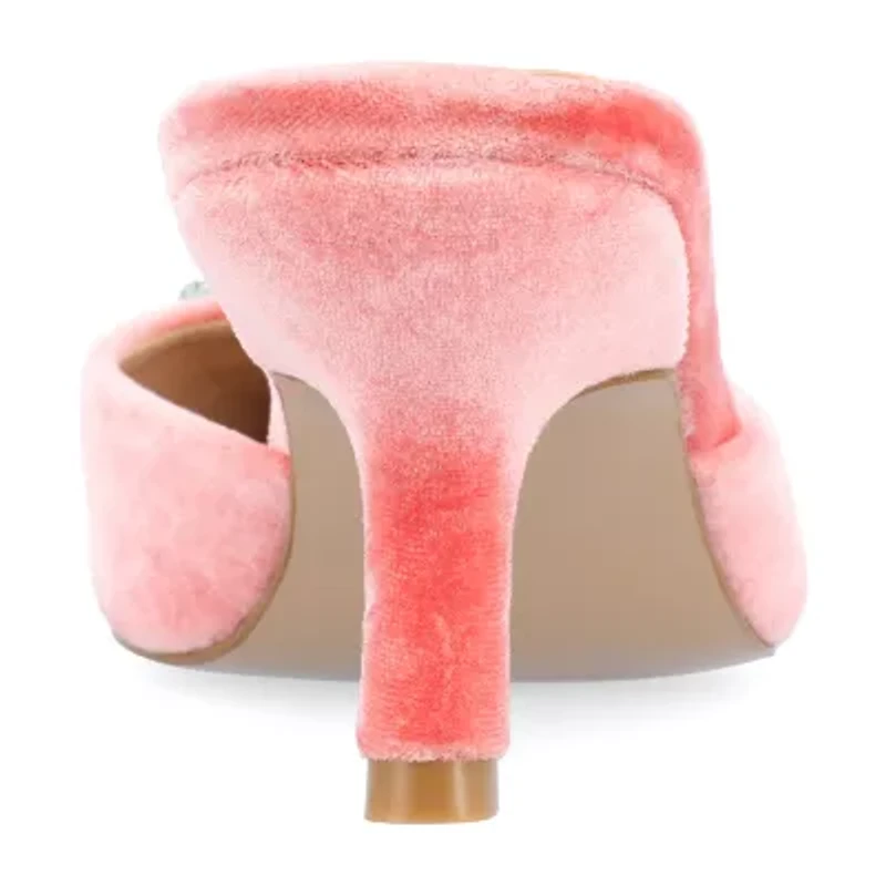 Journee Collection Rishie Womens Pointed Kitten Heel Pumps