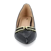 Journee Collection Rumi Womens Pointed Closed Toe Kitten Heel Pumps