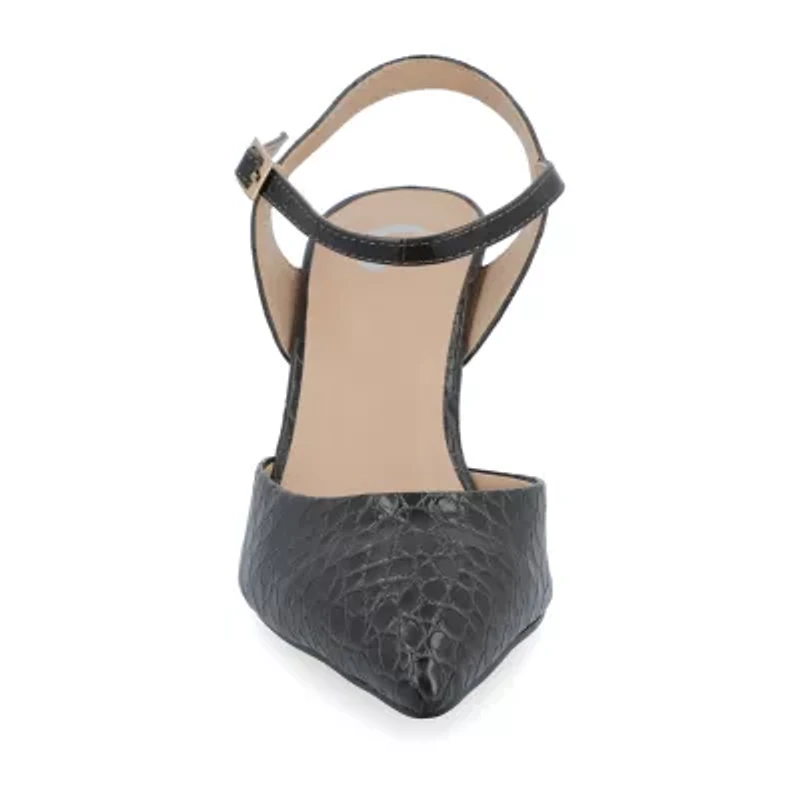 Journee Collection Nixey Womens Pointed Stiletto Heel Pumps