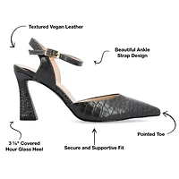 Journee Collection Nixey Womens Pointed Stiletto Heel Pumps