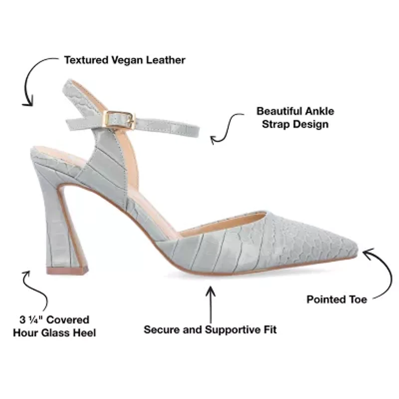 Journee Collection Nixey Womens Pointed Stiletto Heel Pumps