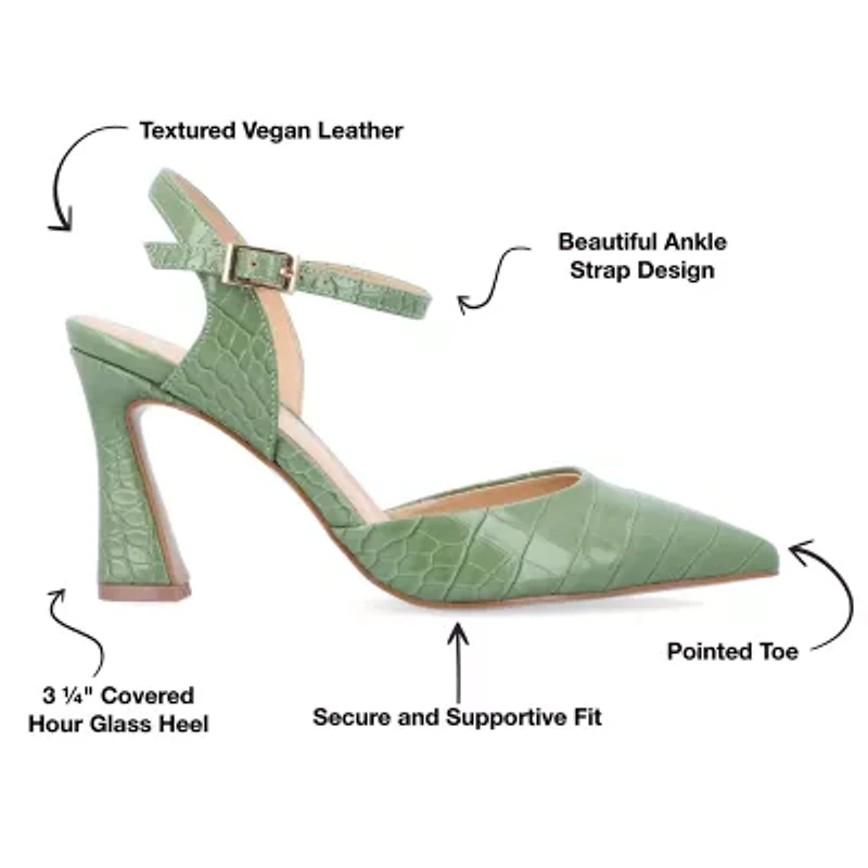 Journee Collection Nixey Womens Pointed Stiletto Heel Pumps