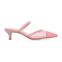 Journee Collection Allana Womens Pointed Closed Toe Kitten Heel Pumps