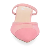 Journee Collection Allana Womens Pointed Closed Toe Kitten Heel Pumps