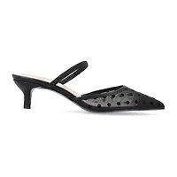 Journee Collection Allana Womens Pointed Closed Toe Kitten Heel Pumps