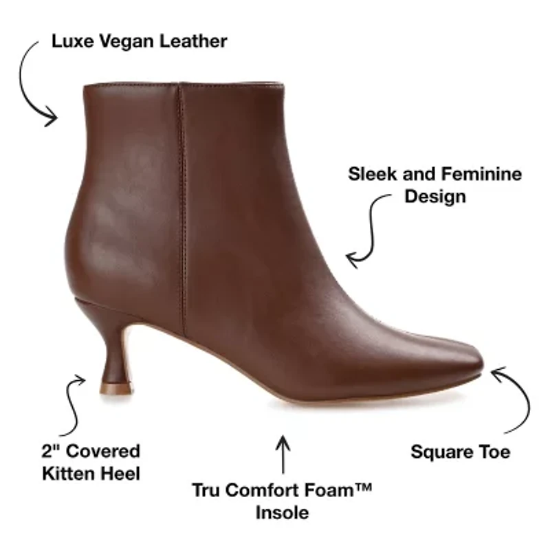 Journee Collection Womens Kelssa Kitten Heel Booties