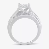 CT.T.W. Natural Diamond Side Stone Engagement Ring 10K or 14K Gold