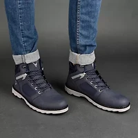 Vance Co Mens Derrick Flat Heel Lace-Up Boots