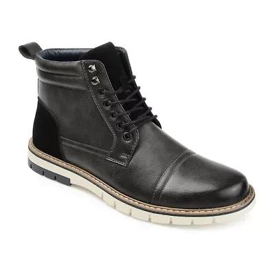 Vance Co Mens Lucien Flat Heel Dress Boots