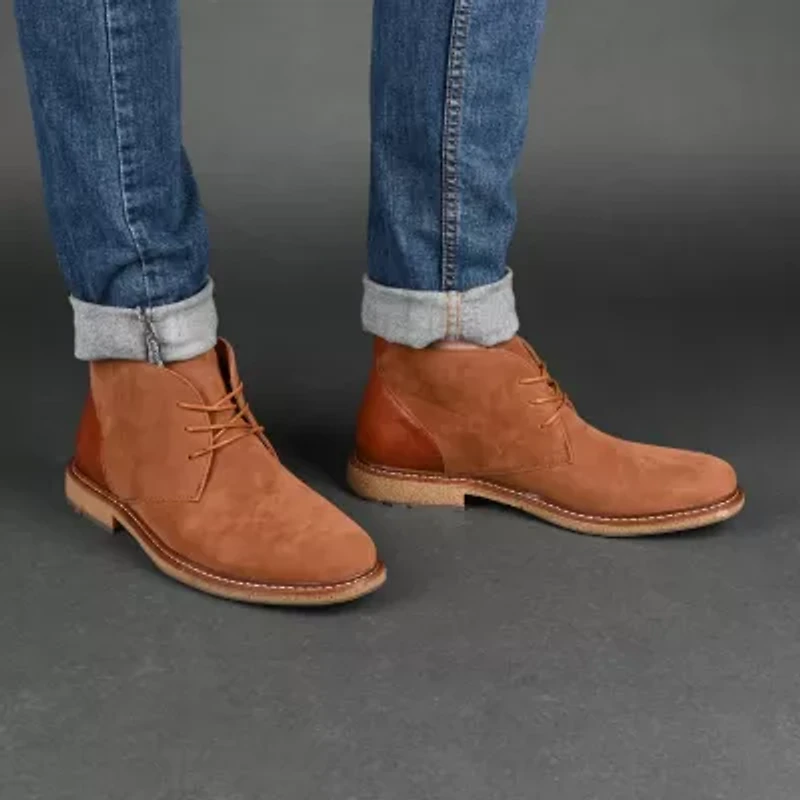 Vance Co Mens Jc Orson Flat Heel Chukka Boots