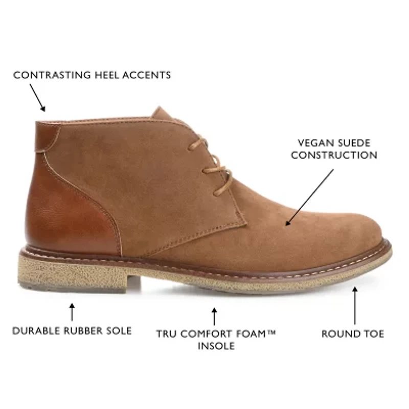 Vance Co Mens Jc Orson Flat Heel Chukka Boots