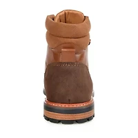 Vance Co Mens Reeves Stacked Heel Lace-Up Boots