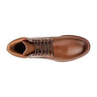 Vance Co Mens Reeves Stacked Heel Lace-Up Boots