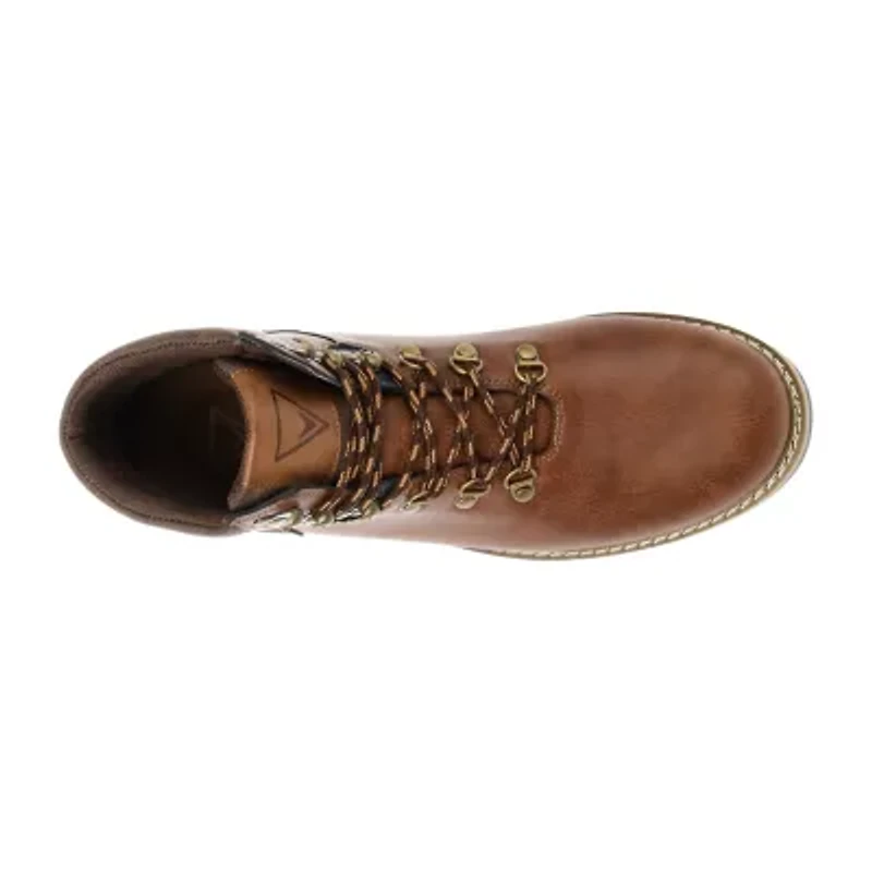 Vance Co Mens Zane Flat Heel Lace-Up Boots