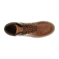 Vance Co Mens Zane Flat Heel Lace-Up Boots