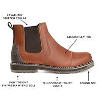 Territory Mens Jc Holloway Flat Heel Chelsea Boots