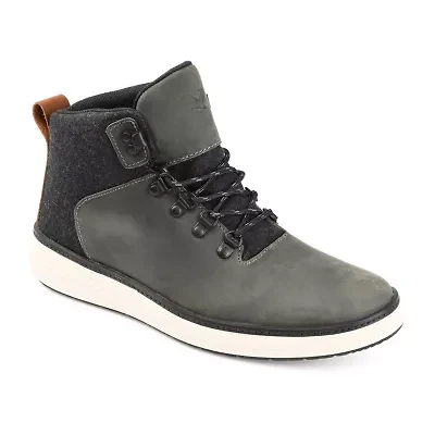 Territory Mens Drifter Block Heel Lace-Up Boots