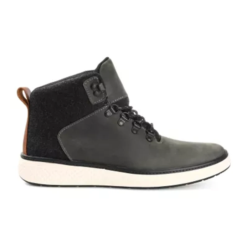 Territory Mens Drifter Block Heel Lace-Up Boots