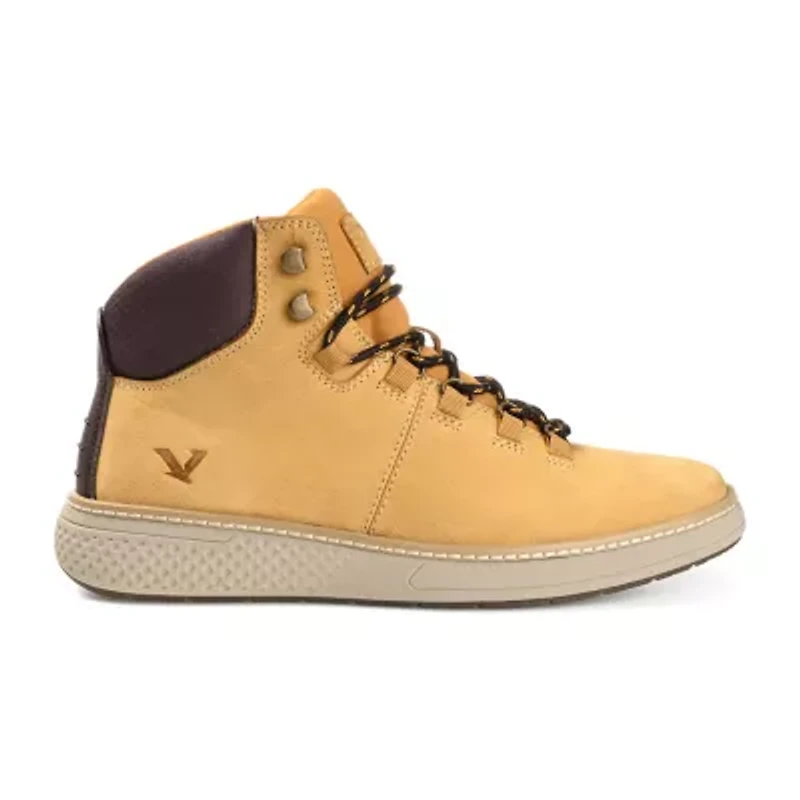 Territory Mens Compass Flat Heel Lace-Up Boots