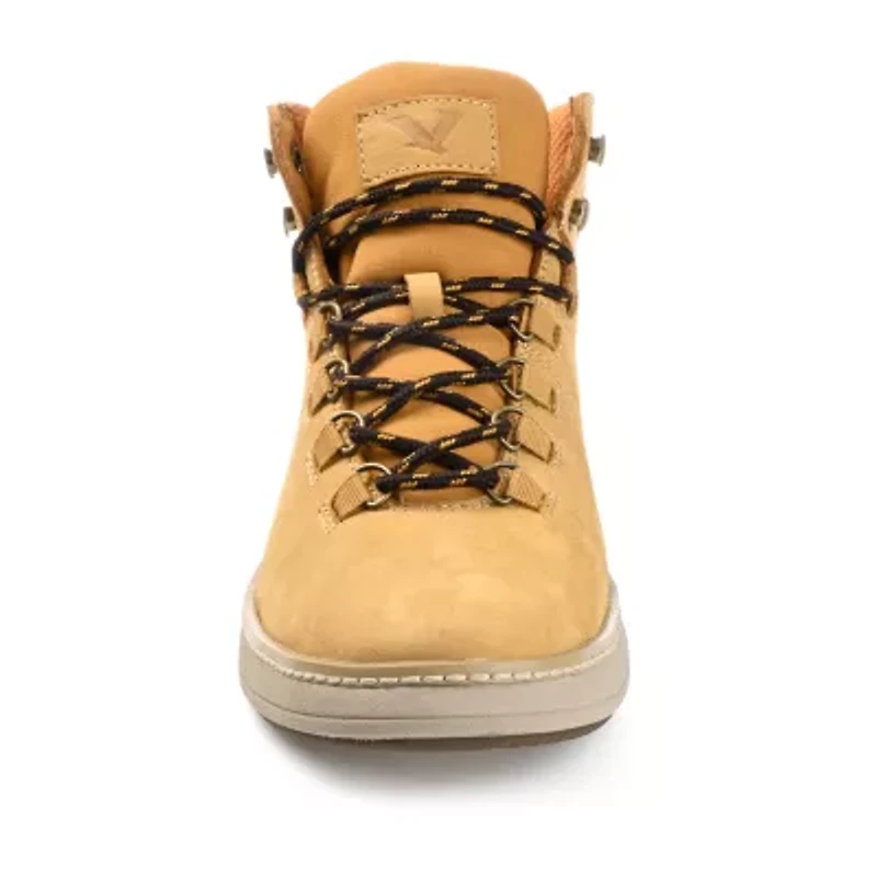 Territory Mens Compass Flat Heel Lace-Up Boots