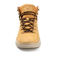 Territory Mens Compass Flat Heel Lace-Up Boots