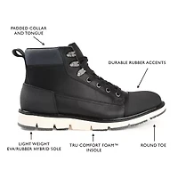 Territory Mens Titantwo Flat Heel Lace-Up Boots
