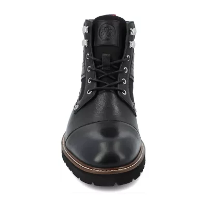 Thomas And Vine Mens Feron Flat Heel Lace Up Boots