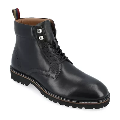 Thomas And Vine Mens Simeon Flat Heel Lace Up Boots