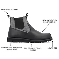 Territory Mens Canyonlands Flat Heel Chelsea Boots