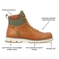 Territory Mens Slickrock Flat Heel Lace Up Boots