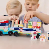 Melissa & Doug Melissa & Doug Paw Patrol Wooden Abc Block Truck 32-pc. Building Blocks