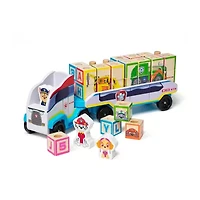Melissa & Doug Melissa & Doug Paw Patrol Wooden Abc Block Truck 32-pc. Building Blocks