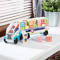 Melissa & Doug Melissa & Doug Paw Patrol Wooden Abc Block Truck 32-pc. Building Blocks