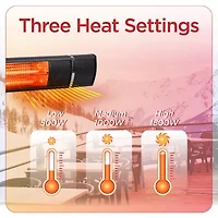 BLACK+DECKER Wall Mounted Patio Heater for Outdoors