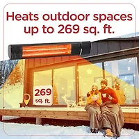 BLACK+DECKER Wall Mounted Patio Heater for Outdoors