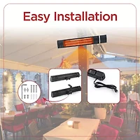 BLACK+DECKER Wall Mounted Patio Heater for Outdoors