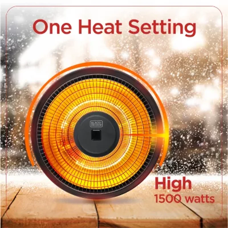 BLACK+DECKER Patio Electric Heater for Ceiling Heater for Outside with Remote Control