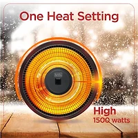BLACK+DECKER Patio Electric Heater for Ceiling Heater for Outside with Remote Control