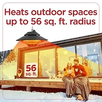 BLACK+DECKER Patio Electric Heater for Ceiling Heater for Outside with Remote Control
