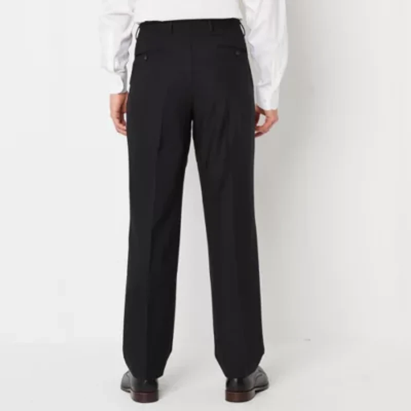 Stafford Signature Smart Wool Mens Stretch Fabric Classic Fit Flat Front Suit Pant