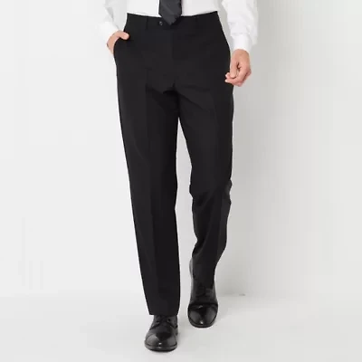 Stafford Signature Smart Wool Mens Stretch Fabric Classic Fit Flat Front Suit Pant