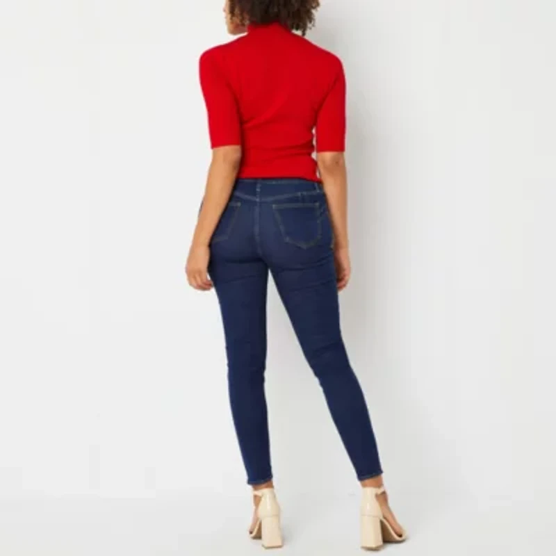 Bold Elements Womens Mid Rise Skinny Fit Jean