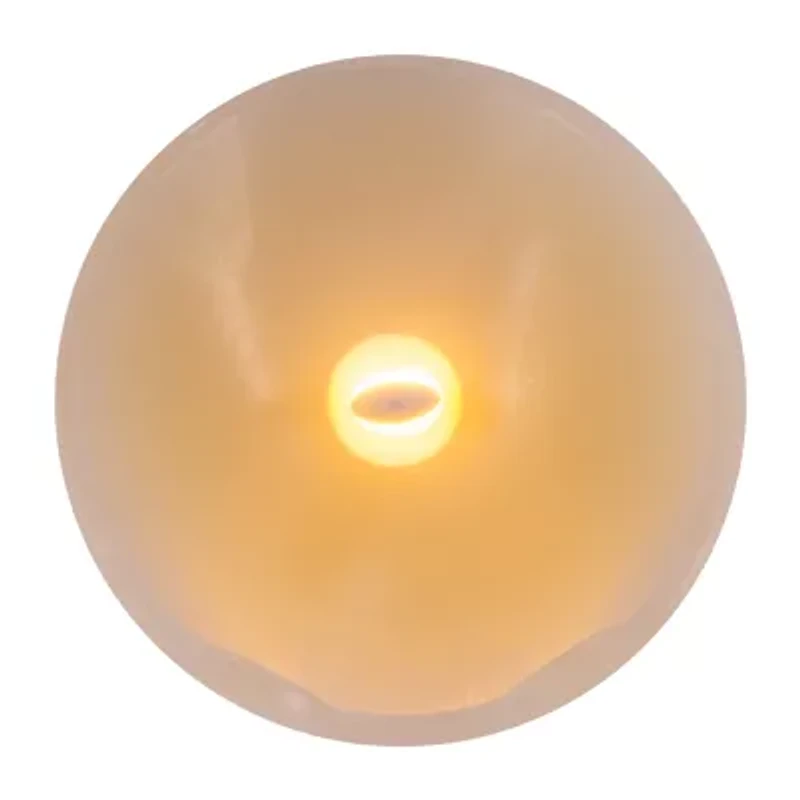 Kurt Adler 7" Fibroptic Led Santa Wax Candle Lighted Christmas Tabletop Decor