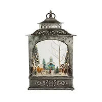 Kurt Adler Led Village Lantern Lighted Plays Music Christmas Tabletop Decor
