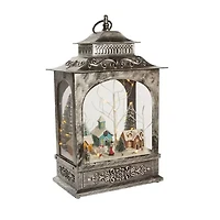 Kurt Adler Led Village Lantern Lighted Plays Music Christmas Tabletop Decor