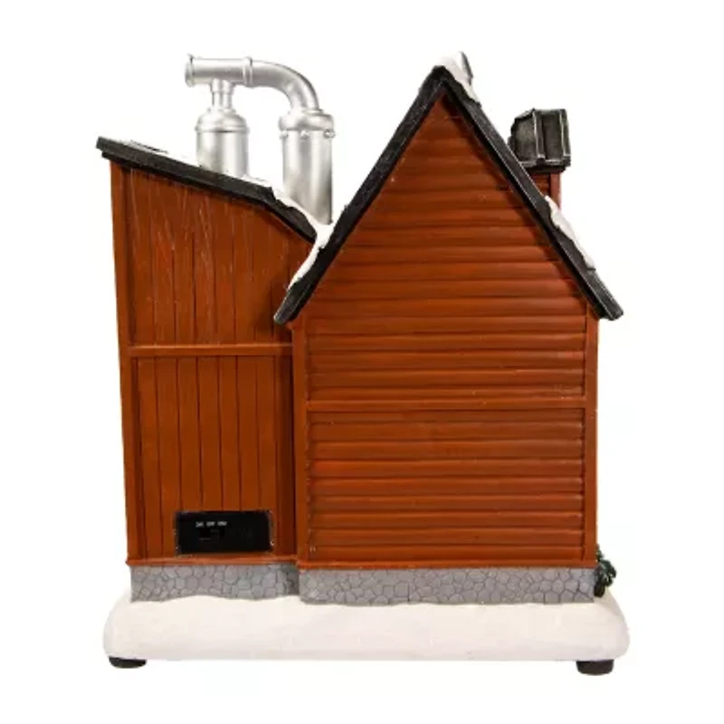 Kurt Adler 10.63" Chocolate Factory Lighted Plays Music Christmas Tabletop Decor