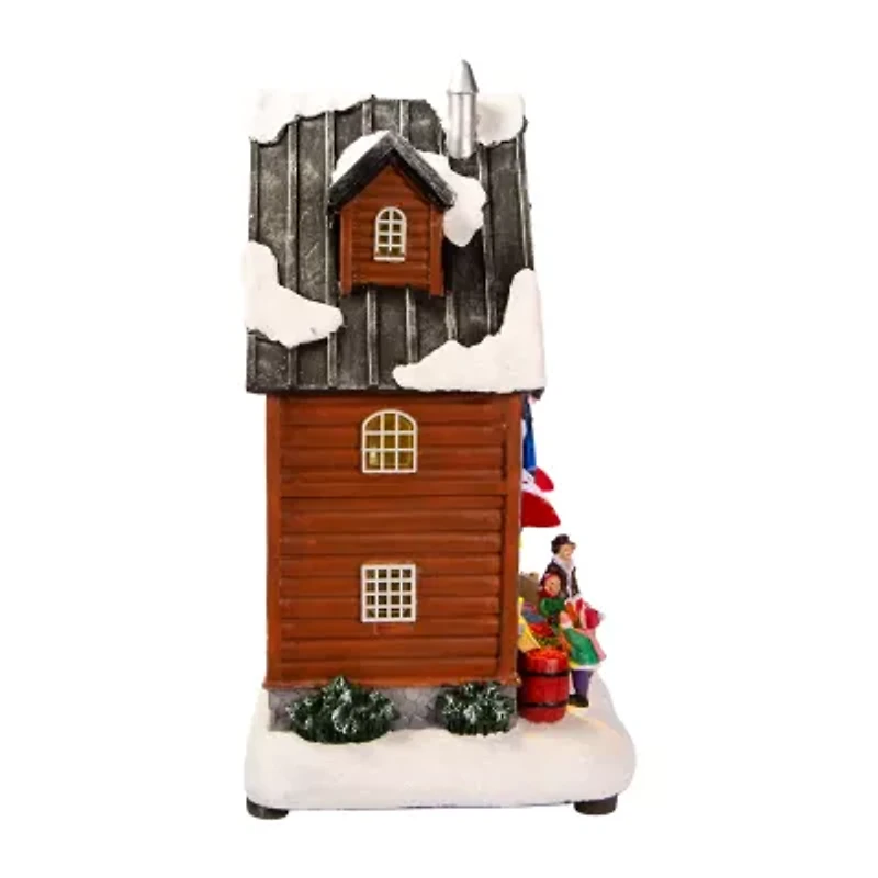 Kurt Adler 10.63" Chocolate Factory Lighted Plays Music Christmas Tabletop Decor